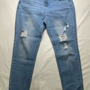Distressed Light Blue Women's Jeans